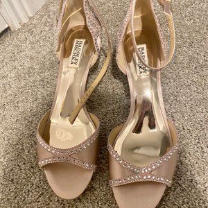 Never Worn size 9.5  Badgley Mischka Wedding Shoes